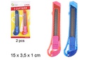 2 cuter plastico 15cm