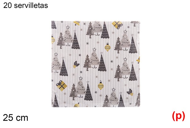 20 servilletas decorada navidad 2 capas 25cm-8