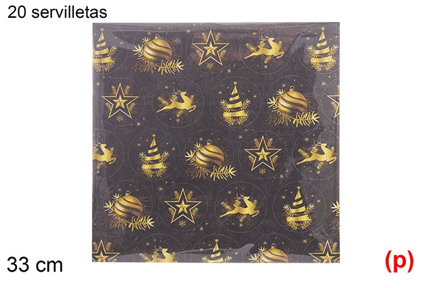 20 servilletas decorada navidad 2 capas 33cm-14