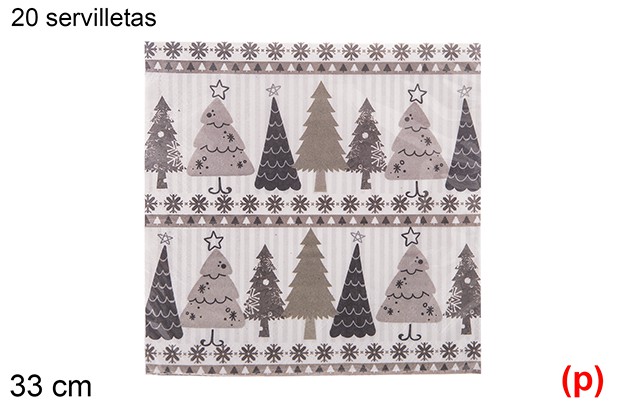 20 servilletas decorada navidad 2 capas 33cm-19