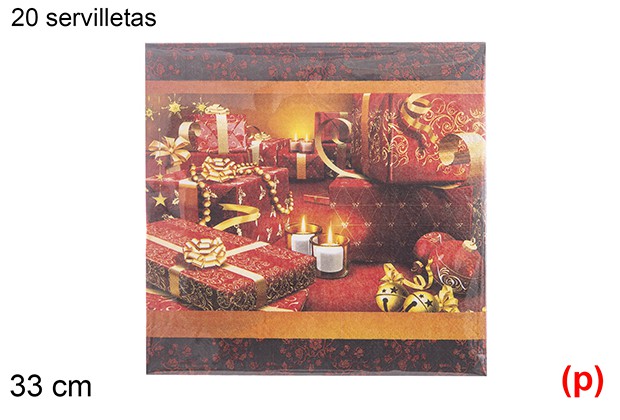 20 servilletas decorada navidad 2 capas 33cm-2