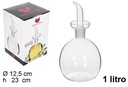 Aceitera cristal redonda antigoteo 1l