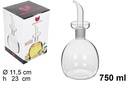 Aceitera cristal redonda antigoteo 750ml