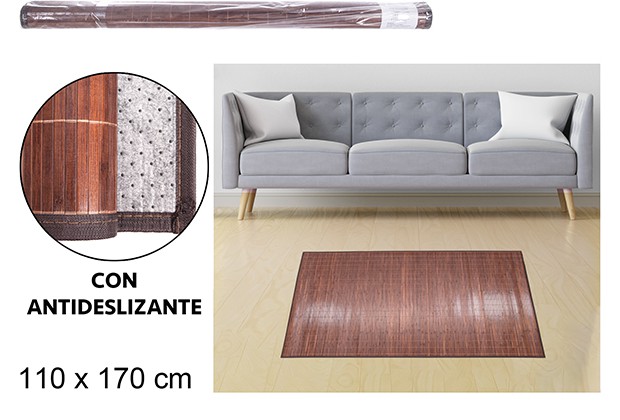 Alfombra bambu caoba 110x170cm