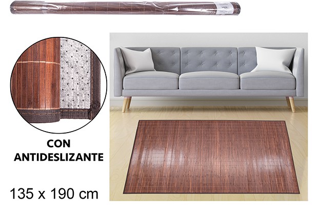 Alfombra bambu caoba 135x190cm
