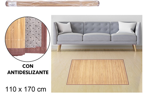Alfombra bambu natural 110x170cm