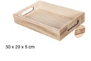 Bandeja madera vintage 30x20x5cm