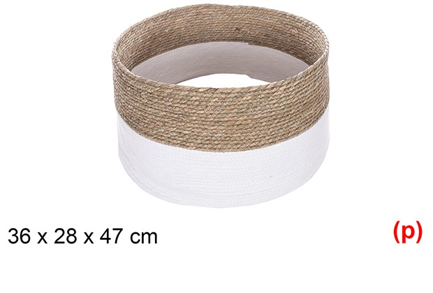 Base arbol seagrass cuerda papel color blanco 36x28x47cm