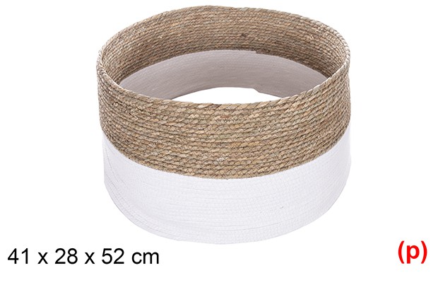 Base arbol seagrass cuerda papel color blanco 41x28x52cm