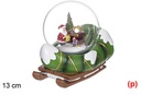 Bola de agua con musica navidad 13cm