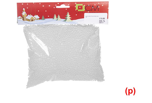 Bolsa nieve navidad grano medio