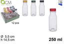Botella plastico leche/zumo 250ml pet transparente