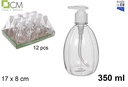 Botella plastico transparente 500ml. piña con dodificador.