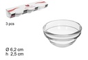 Bowl cristal pack 3 piezas 6cm