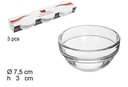 Bowl cristal pack 3 piezas 7.5cm