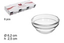 Bowl cristal pack 6 piezas 6cm
