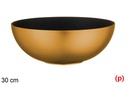 Bowl navidad plastico reciclado oro exterior 30cm