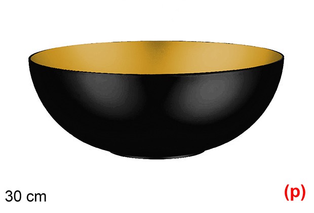 Bowl navidad plastico reciclado oro interior 30cm