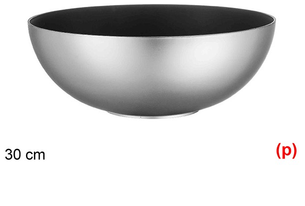 Bowl navidad plastico reciclado plata exterior 30cm