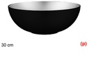 Bowl navidad plastico reciclado plata interior 30cm