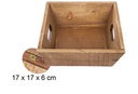 Caja madera caoba 17x17x6cm