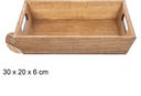 Caja madera caoba 30x20x6cm
