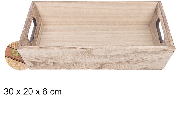 Caja madera vintage 30x20x6cm