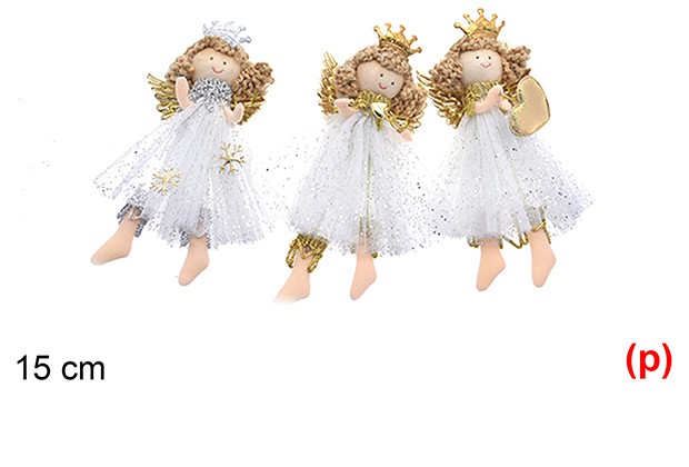 Colgante bailarina blanco 3 15cm