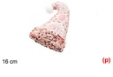 Colgante gorro decorado lentejuelas rosa/rosa claro 16cm