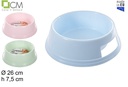Comedero perro redondo colores pastel