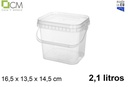 Envase multiusos plastico cuad.2100cc
