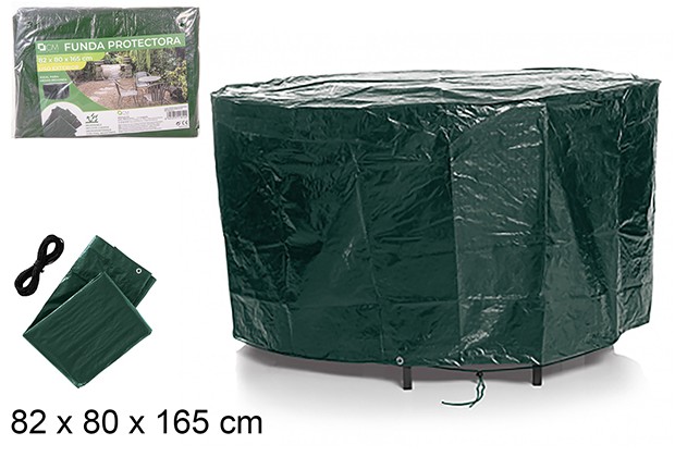 Funda protectora exterior para mesa redonda 82x80x165cm