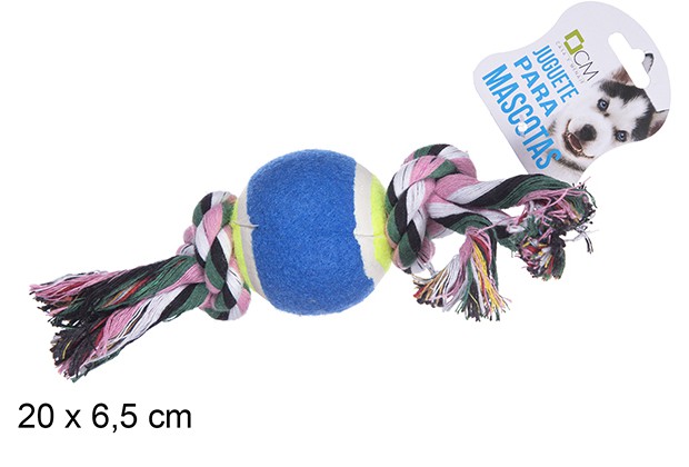 Juguete mascota cuerda con pelota 6.5cm