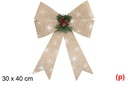 Lazo navidad decorado con piña 30x40cm
