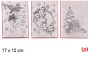 Postal blanca decorar navidad surtido 17x12cm