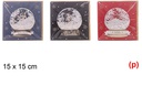 Postal con nieve navidad 3d 15x15cm
