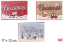 Postal navidad surtido 17x12cm