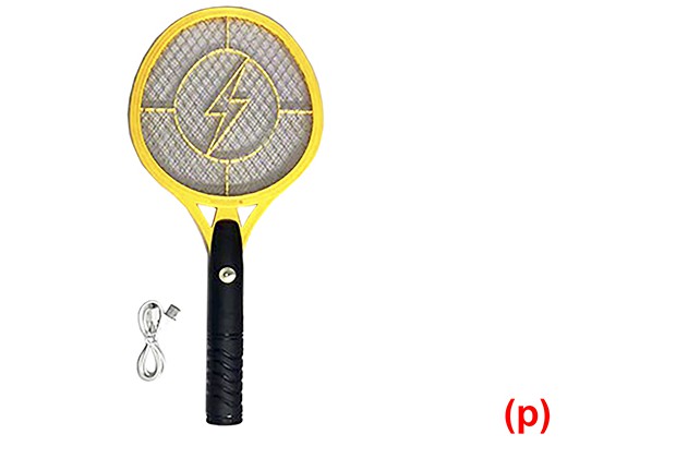 Raqueta recargable usb anti-mosquito