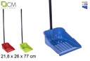 Recogedor ondulado c/palo negro 70cm