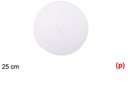 Salvamantel cuerda de papel blanco 25cm