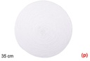 Salvamantel cuerda de papel blanco 35cm