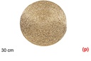 Salvamantel cuerda de papel oro 30cm