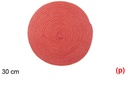 Salvamantel cuerda de papel rojo 30cm