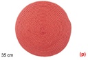 Salvamantel cuerda de papel rojo 35cm