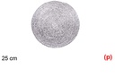 Salvamantel cuerda papel plata 25cm