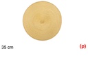 Salvamantel plastico oro mate 35cm