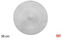 Salvamantel plastico plata mate 38cm