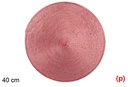 Salvamantel plastico rojo brillo 40cm