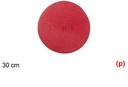 Salvamantel plastico rojo mate 30cm