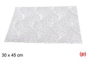 Salvamantel pvc rectangular plata 30x45c